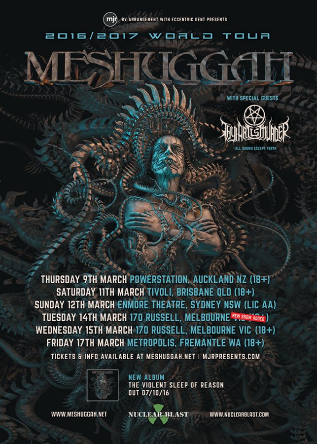 meshuggah tour statistics