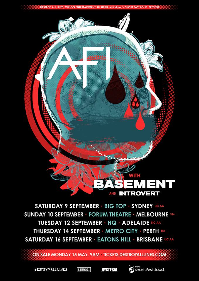 AFI Return For Their First Australian Headline Dates In Over 10 Years