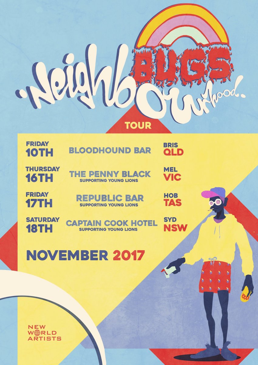 Brisbane Band Bugs Release New Track 'neighbourhood' And Announce 