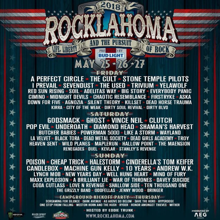 Rocklahoma reveals daily lineups The Rockpit