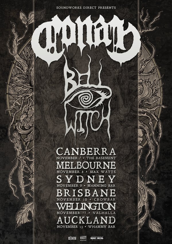 Conan - Bell Witch Australia New Zealand tour 2018