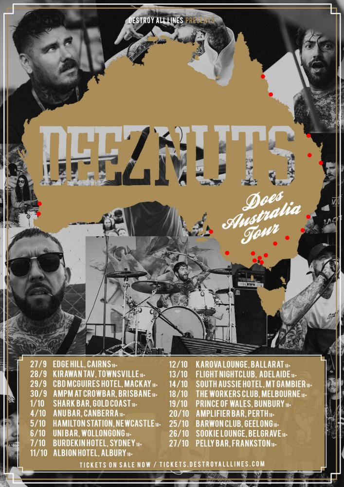 Deez Nuts Australia Tour 2018