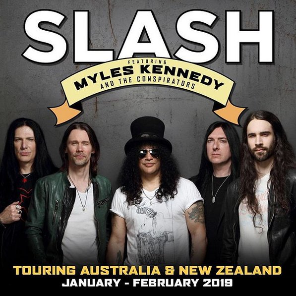 Slash Ft Myles Kennedy & The Conspirators announce Australia & New