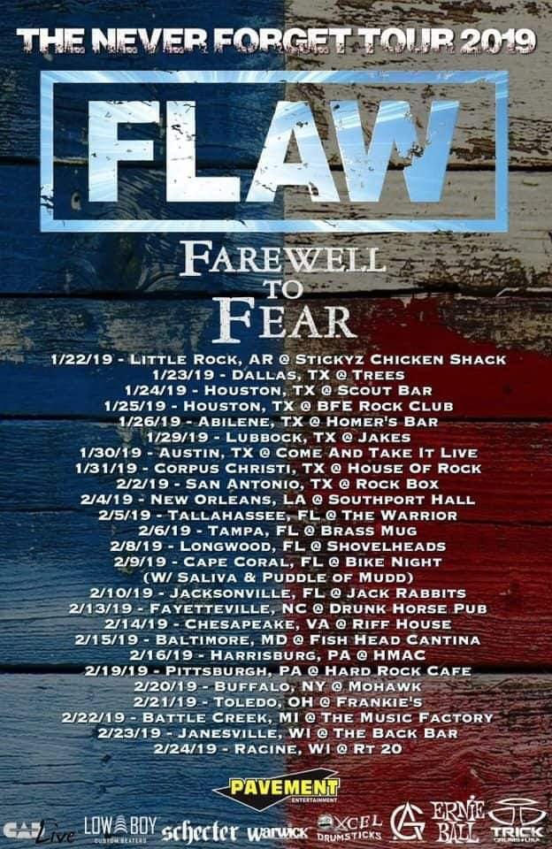 Farewell To Fear tour 2019