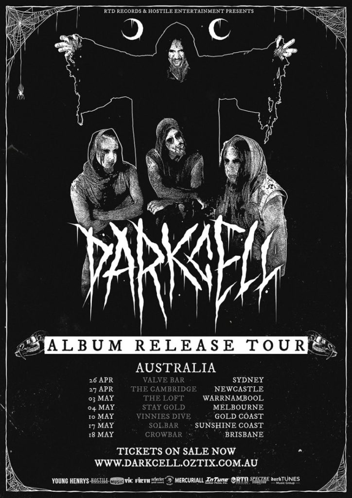 Darkcell Australia tour 2019