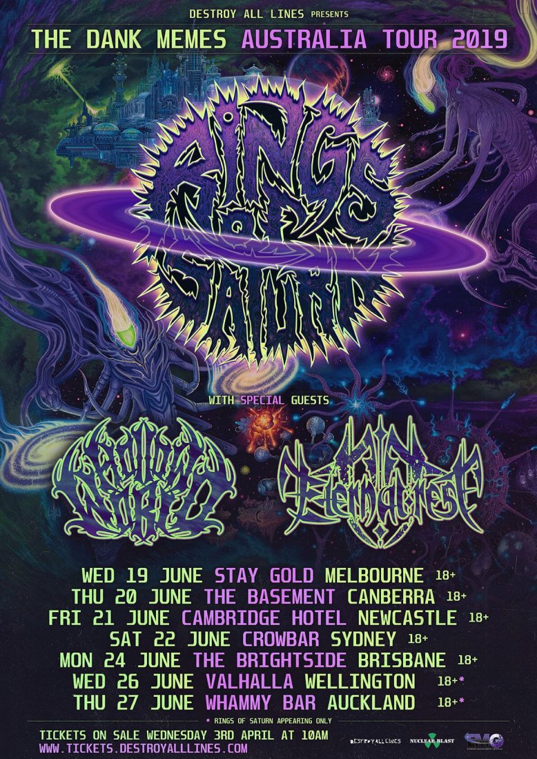 Rings Of Saturn announce debut Australia tour for June The Rockpit