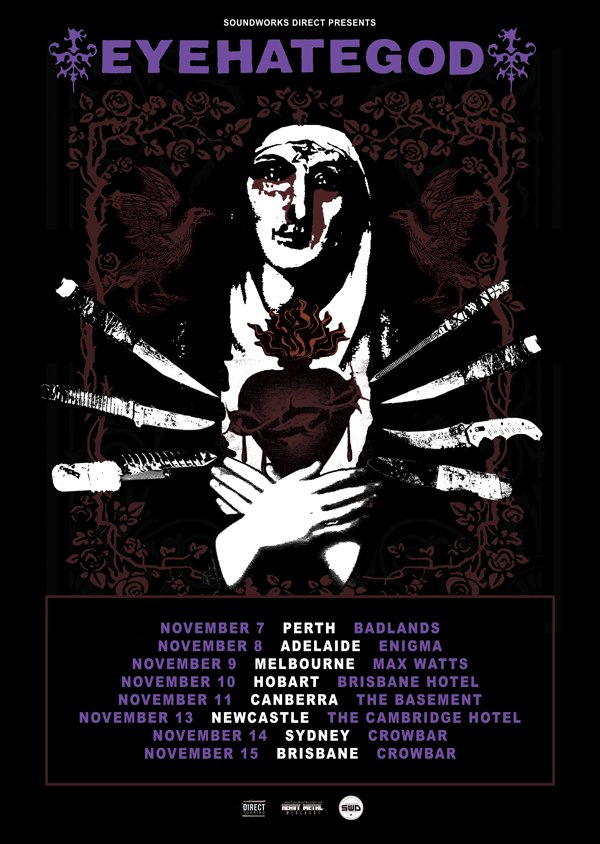 Eyehategod announce Australia tour dates 2019 The Rockpit