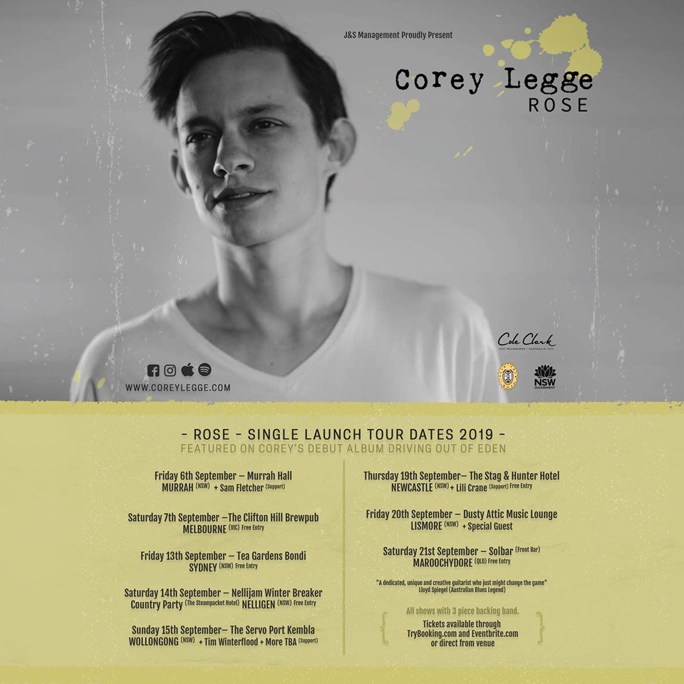 Corey Legge tour