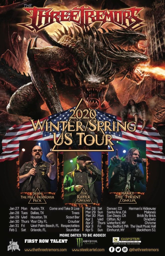 The Three Tremors US tour 2020