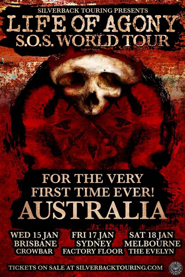 Life Of Agony Australia tour 2020