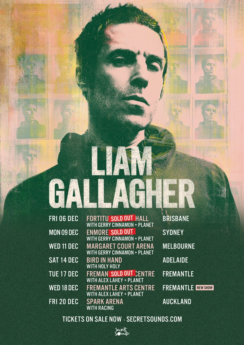 Liam Gallagher announces Australia tour supports The Rockpit