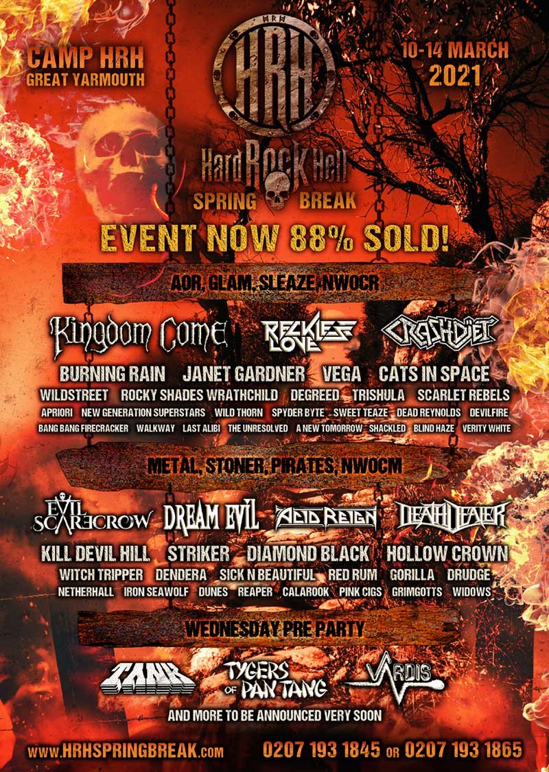 Hard Rock Hell announces first 50 bands for 2021 lineup - The Rockpit