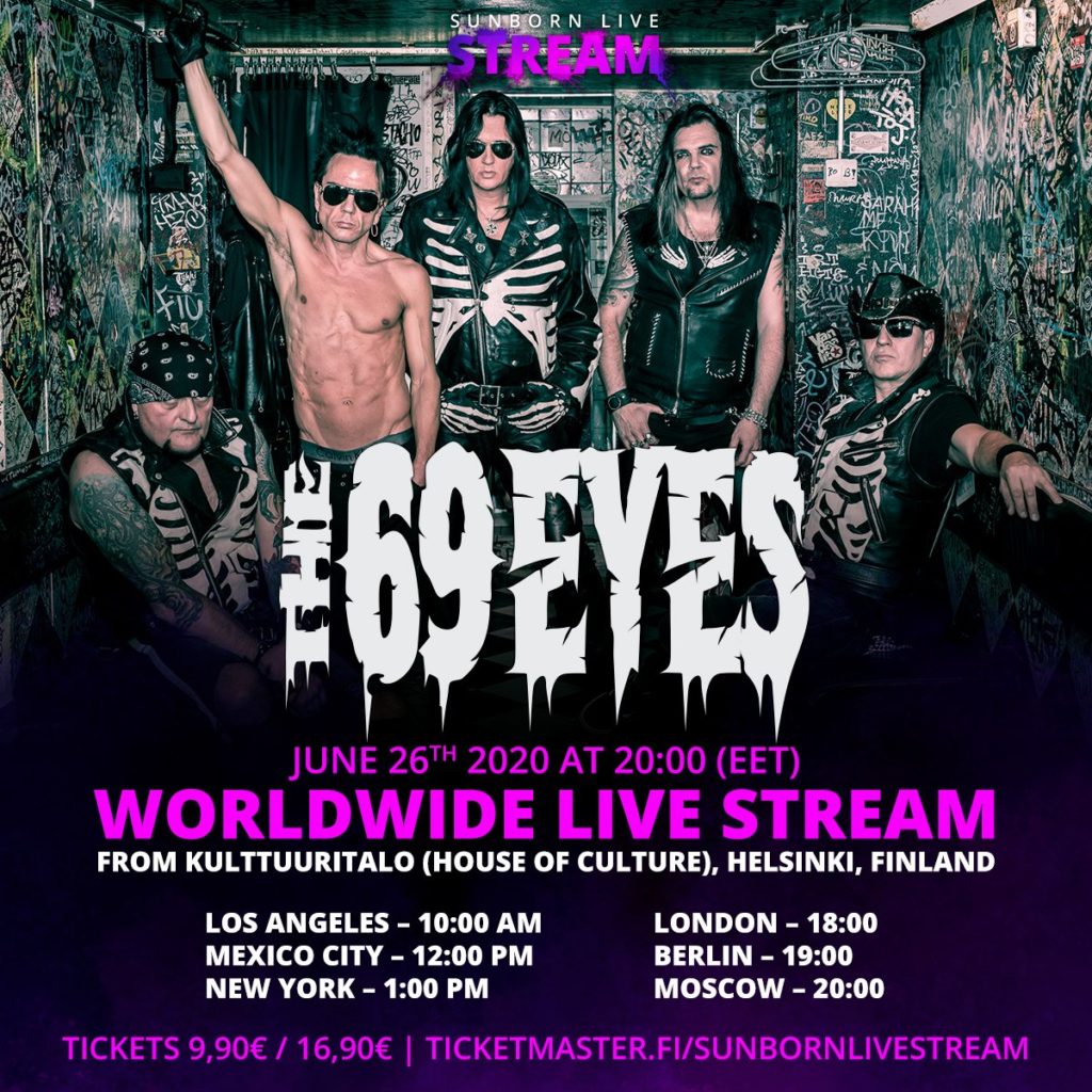 The 69 Eyes stream their 30th anniversary show from Helsinki The Rockpit