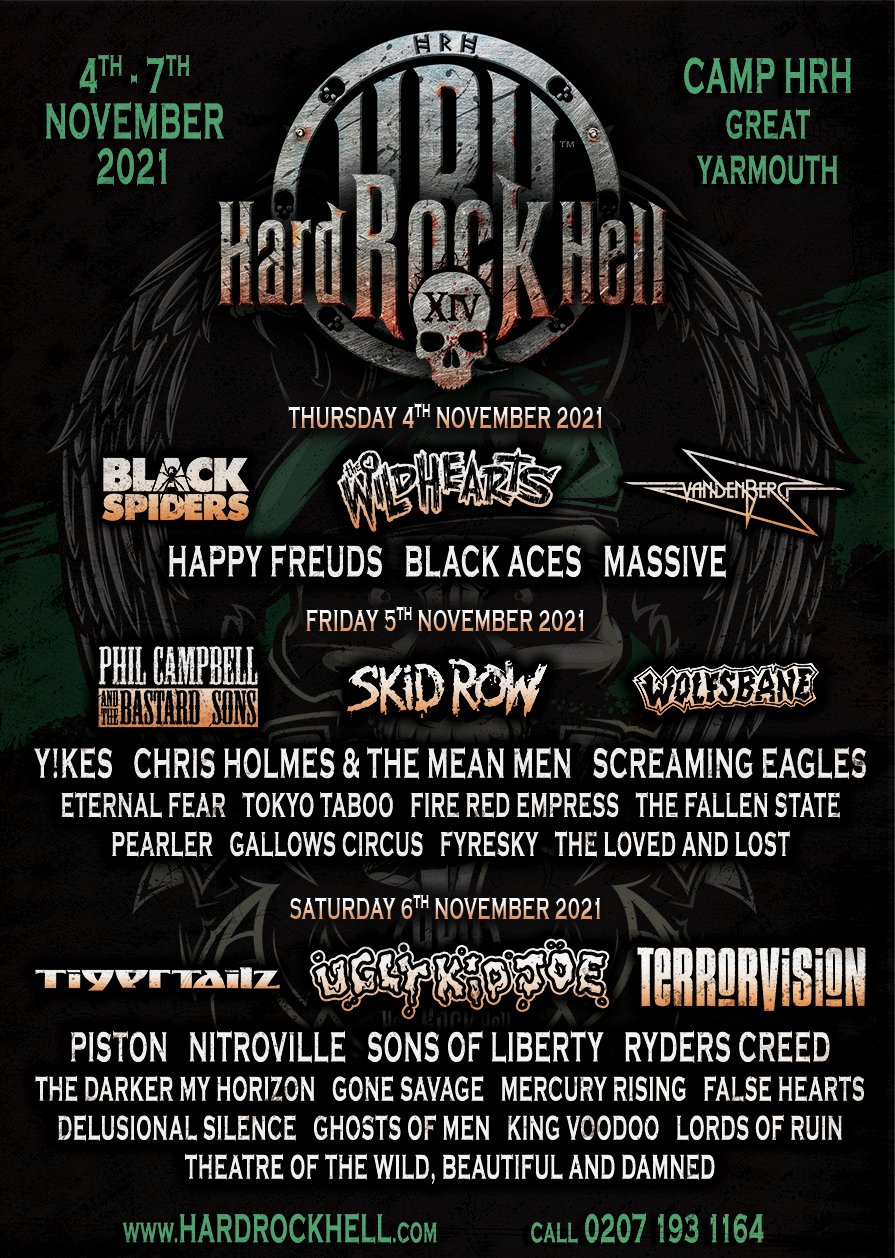 UK Festival Hard Rock Hell XIV set to feature Phil Campbell, Skid Row and  more - The Rockpit