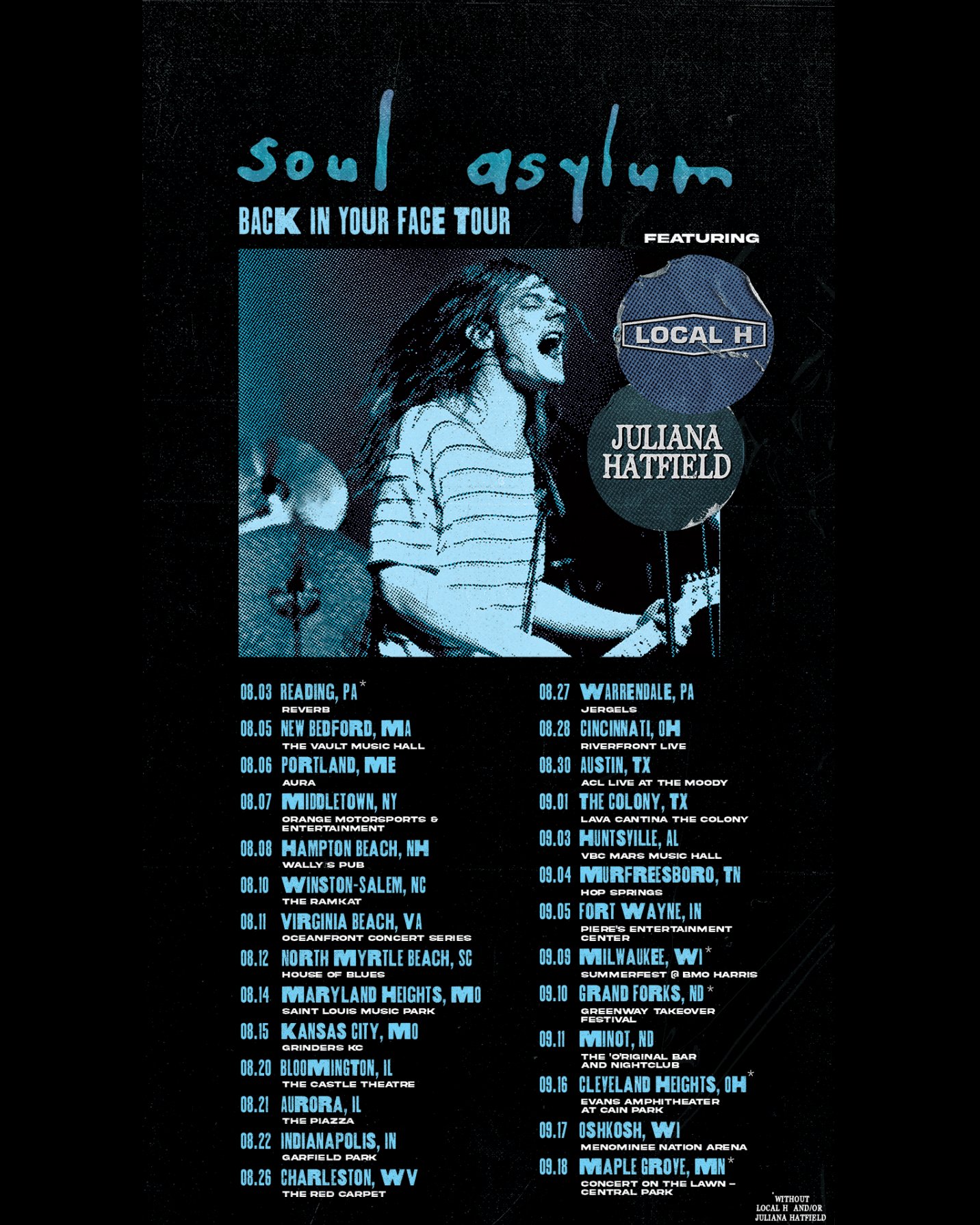 TOUR NEWS Soul Asylum set to head out on the "Back In Your Face" US