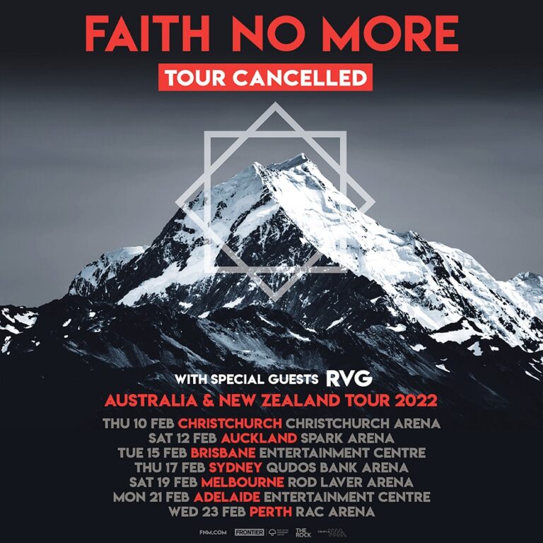faith no more tour cancelled 2022