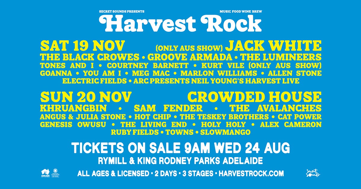 HARVEST ROCK announce inaugural lineup in Adelaide! The Rockpit