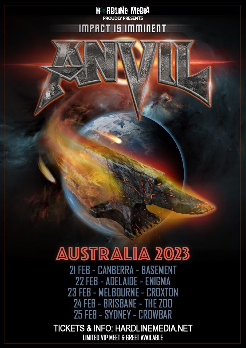 ANVIL announce Australian Tour for February 2023 The Rockpit