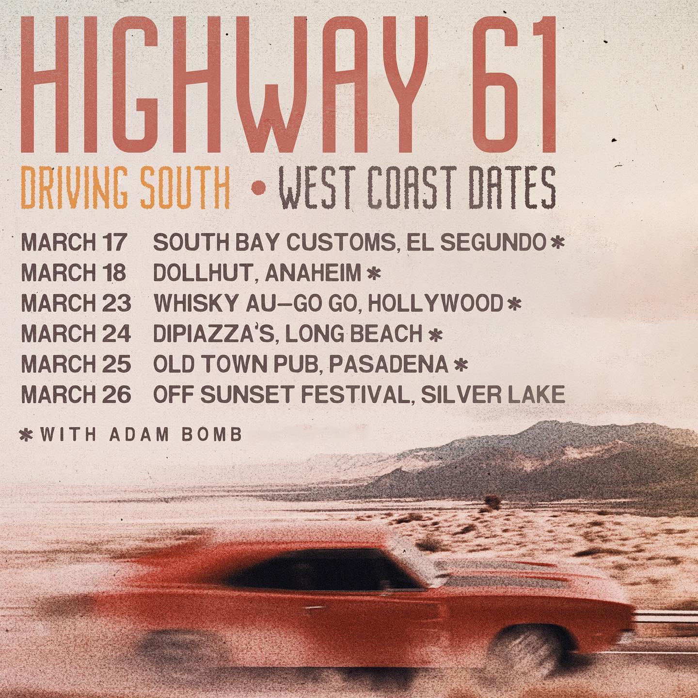 WORLD EXCLUSIVE HIGHWAY 61 Release Debut Single Video STRANGER   Highway 61 West Coast Tour March 2023 