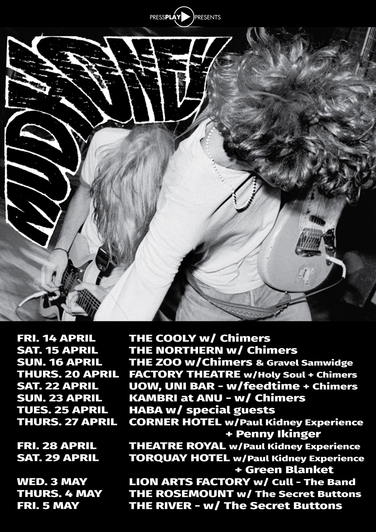 mudhoney tour support