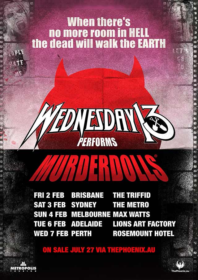 wednesday 13 tour australia