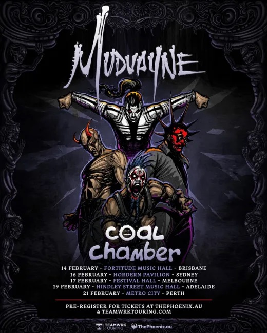 MUDVAYNE Announced Australian tour with Coal Chamber in 2024 The Rockpit