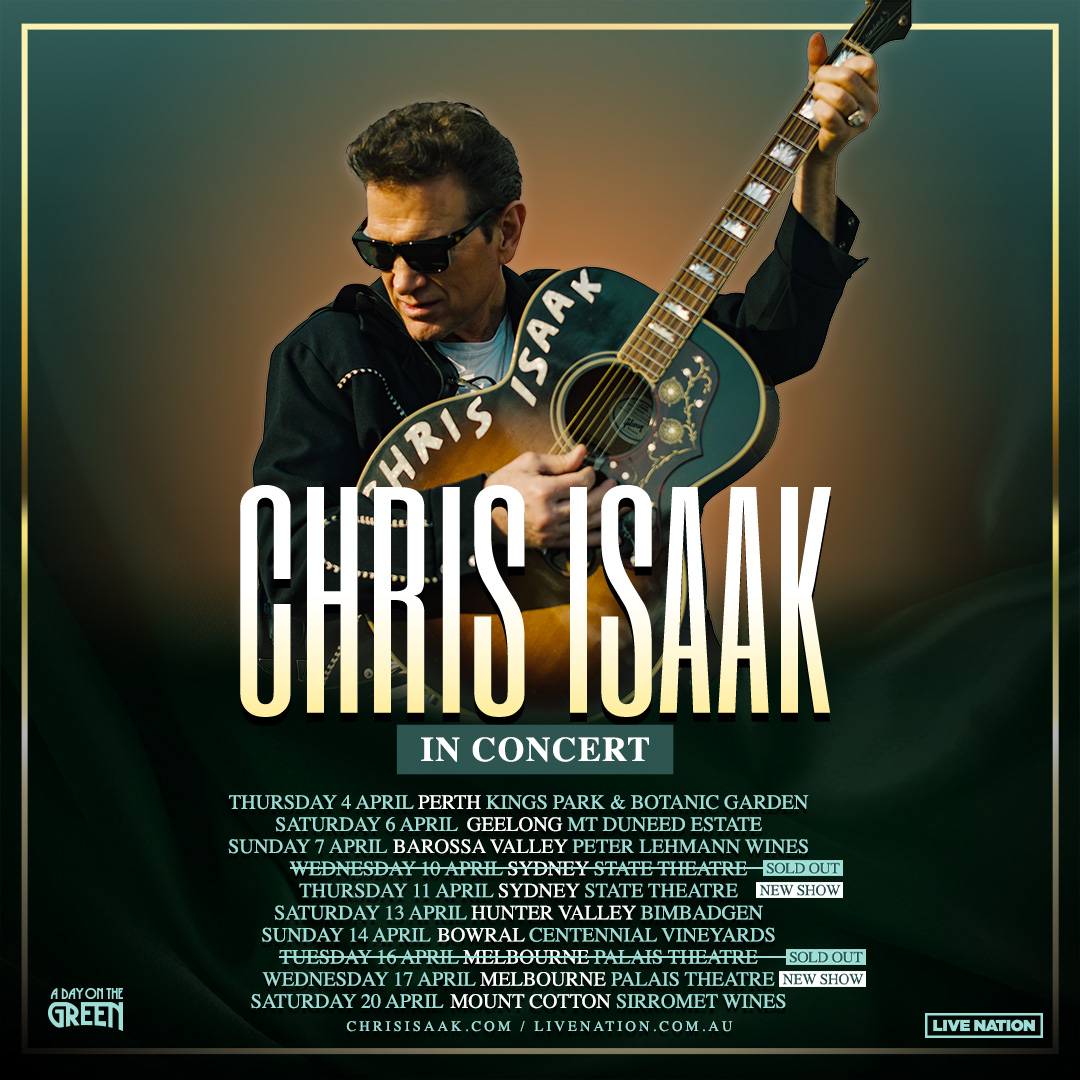 Chris Isaak Australian Tour 2024 Minta Tamarra