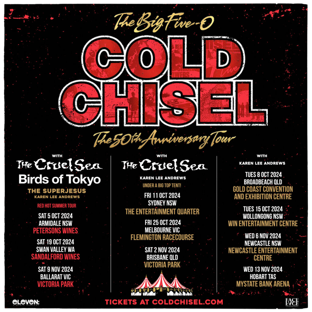 COLD CHISEL Announce 50th Anniversary Tour The Big Five 0 The Rockpit